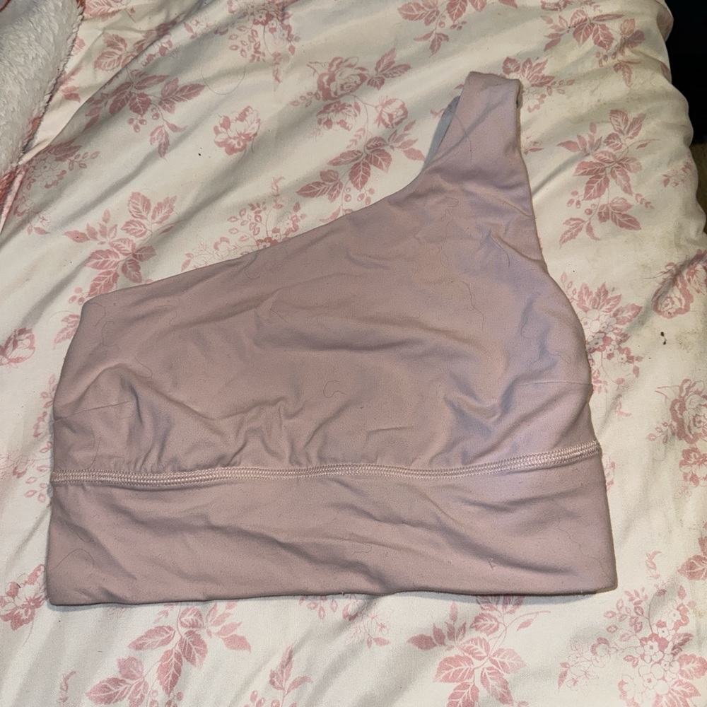 Lululemon Athletica Mauve One-Shoulder Sports Bra